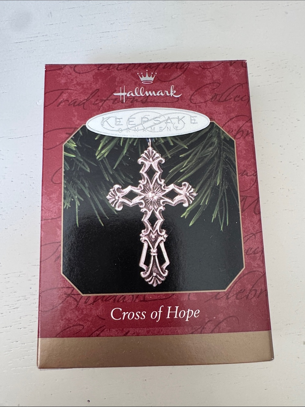 Hallmark Keepsake Silver Ornate Cross Ornament